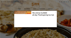 Desktop Screenshot of 5atecafe.com