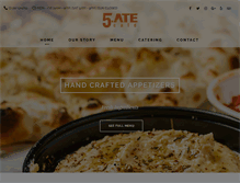 Tablet Screenshot of 5atecafe.com